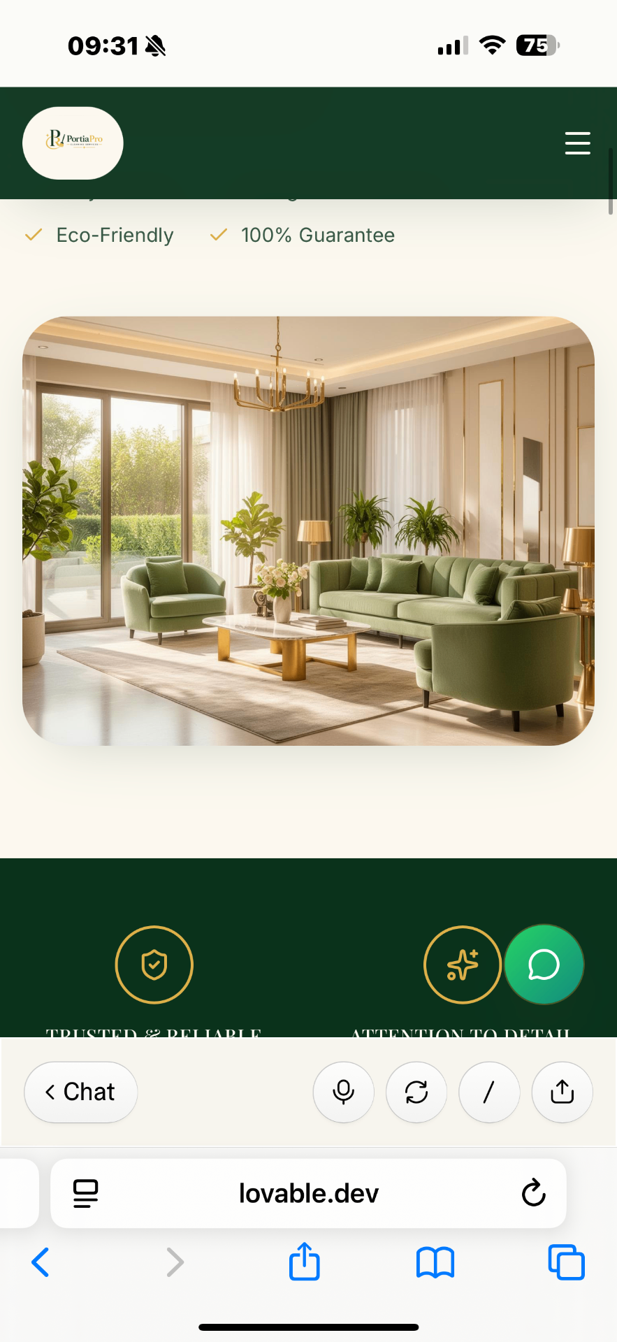 Luxury clean modern living room in Wolverhampton